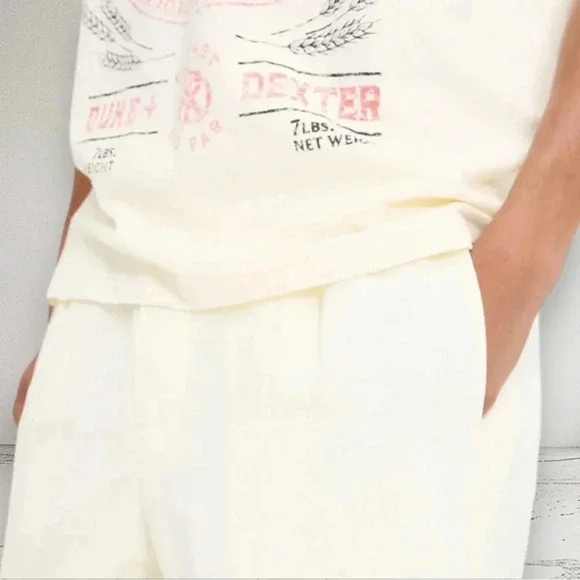 REPRESENT X DUKE + DEXTER RESORT PANT in Ecru Size M